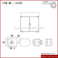 2014 newest Glass door cylinder stainless steel lever lock